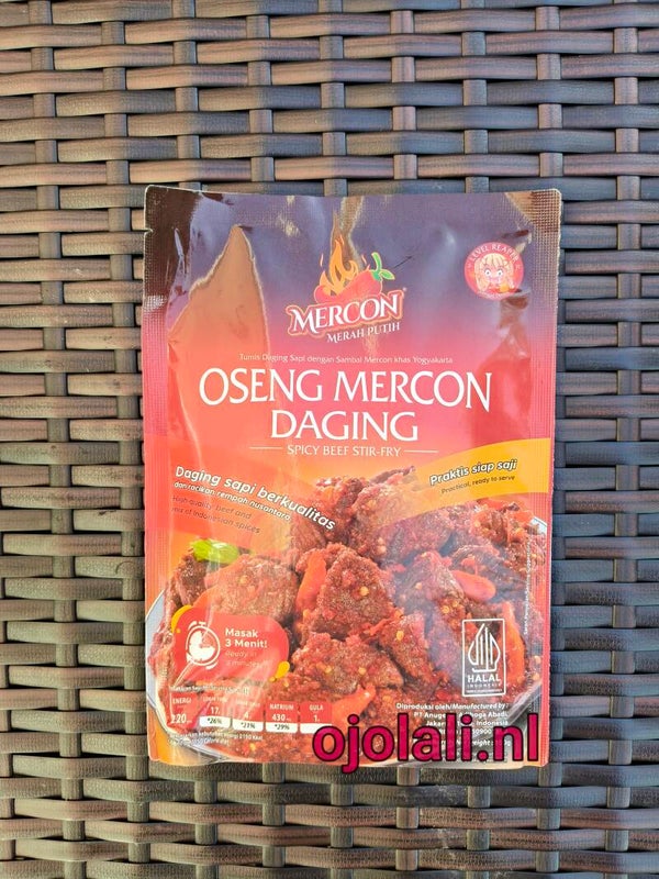 Mercon Merah Putih - Oseng Mercon Daging 150 Gram - Reaper