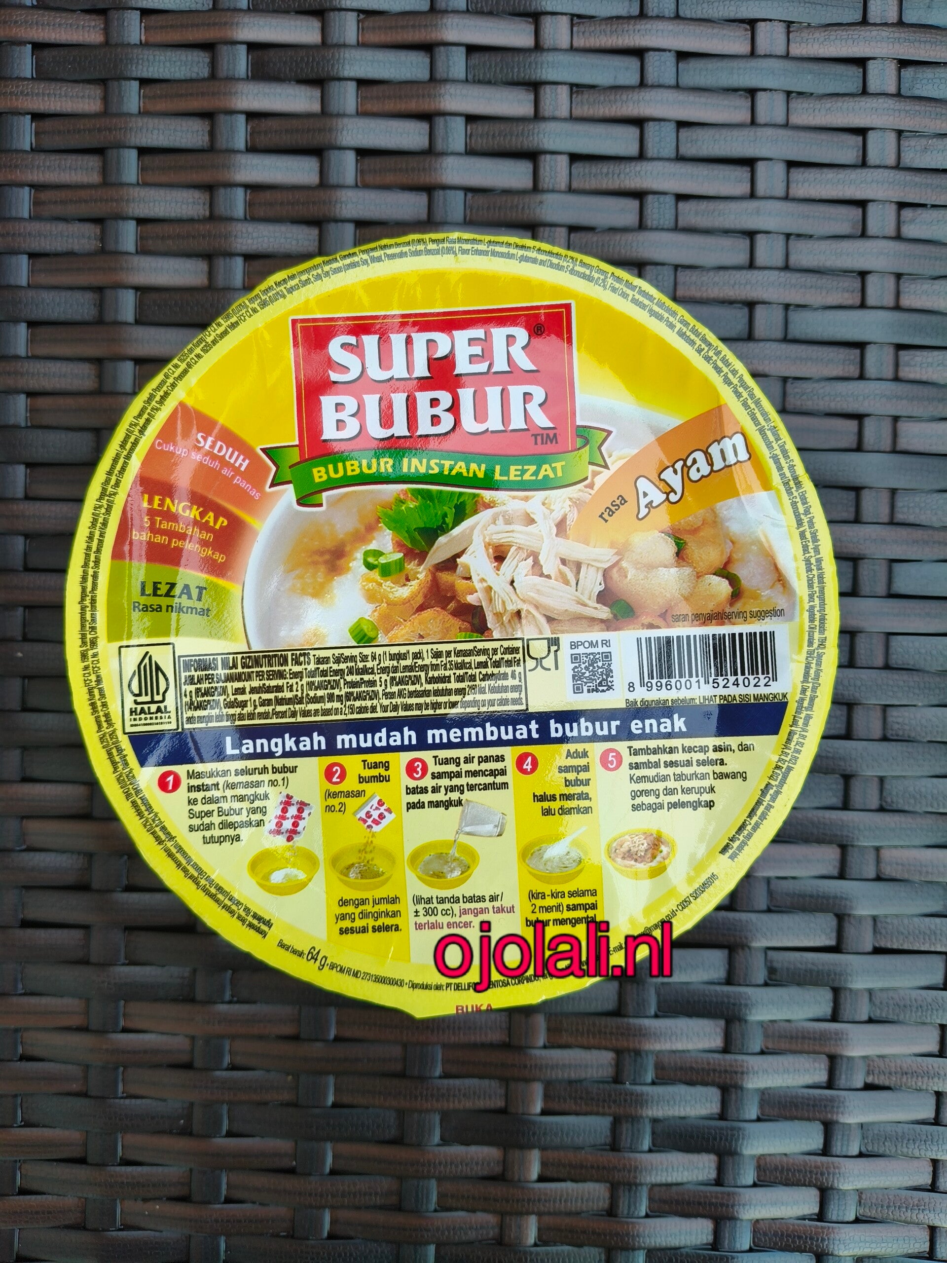 Super Bubur Ayam Cup 64Gr
