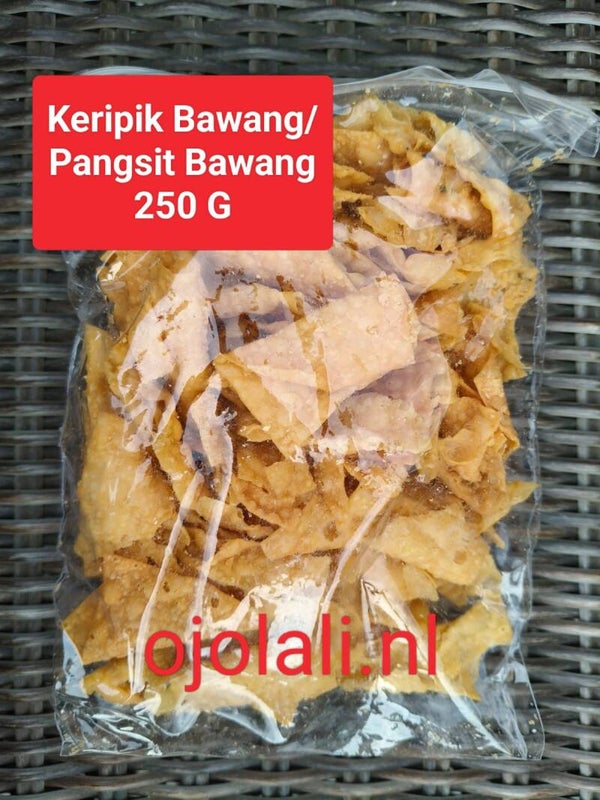 Keripik Bawang/ PANGSIT BAWANG 250 G - ORIGINAL