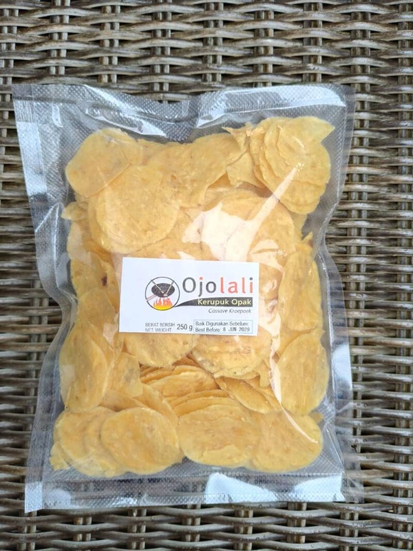 Opak Kroepoek, Cassave Kroepoek 250 grams Ongebakken/ Mentah)