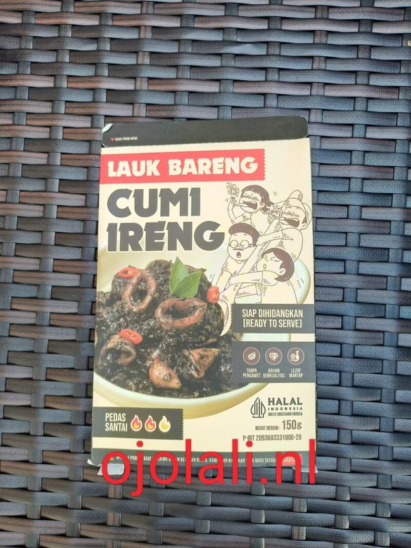 Lahap Bareng Cumi Ireng / Cumi Hitam 150 g - Pedas Santai