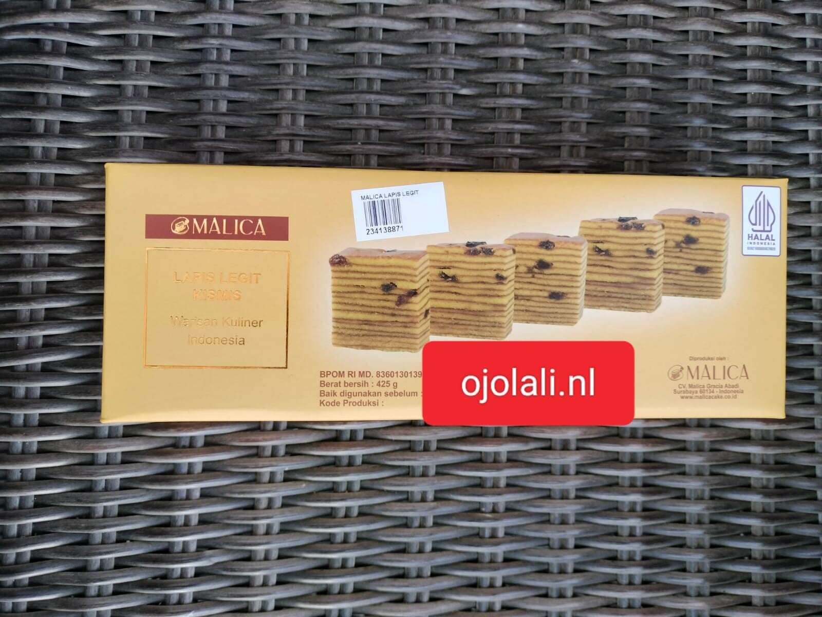 Malica Lapis Legit Kismis 425 G