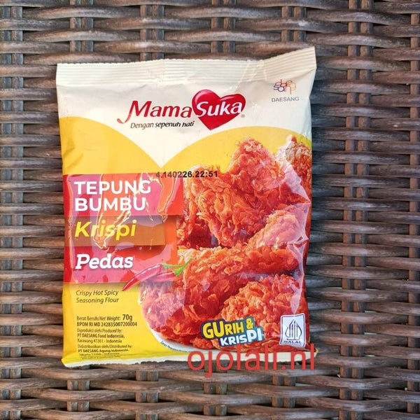 Mamasuka Tepung Bumbu Krispi Pedas 70 G