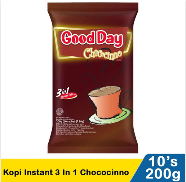 Good day kopi instant 3 in 1 chococinno 10x20g