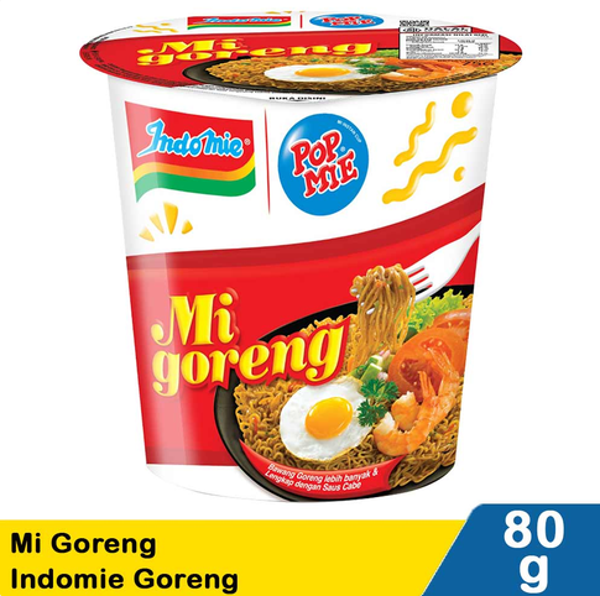 Pop mie indomie goreng 80g