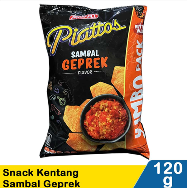 piattos snack kentang sambal geprek 120g