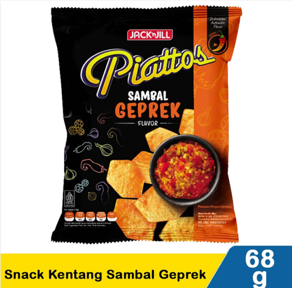 piattos snack kentang sambal geprek 65g