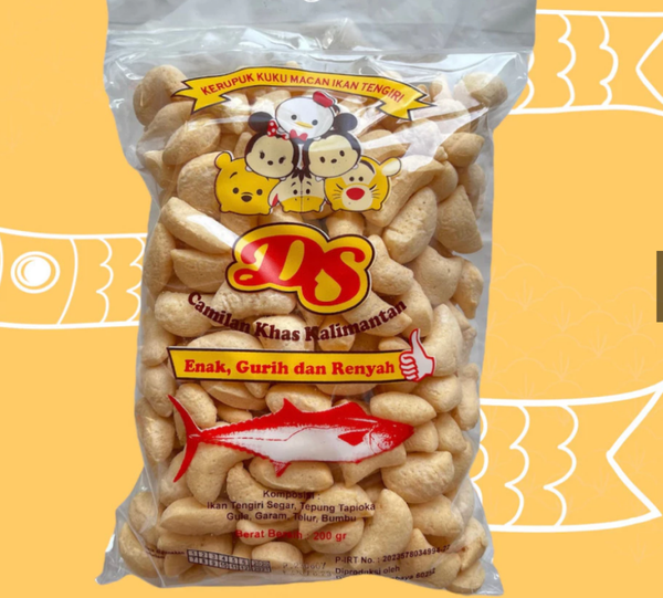 Kerupuk Kuku Macan / Amplang cap DS 200 gr