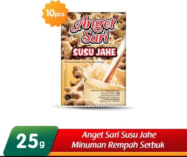 Anget Sari Susu Jahe 1 renceng (10 pcs)