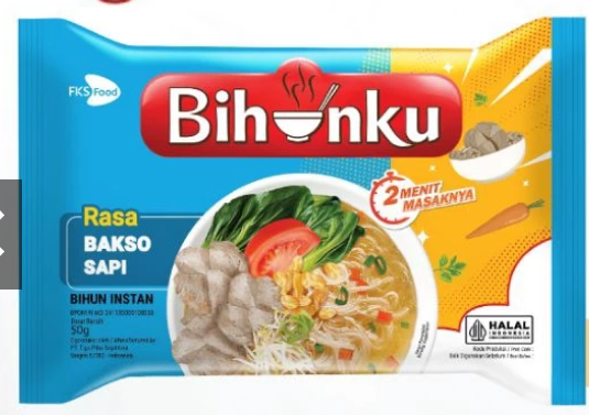 Bihunku Rasa Baso Sapi  55gr