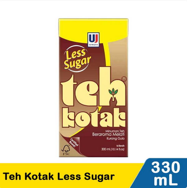 TEH KOTAK ULTRA JASMINE LESS SUGAR 300 ml