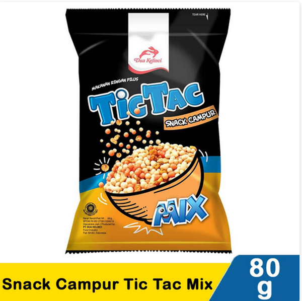 Dua kelinci snack campur tic tac mix 80g