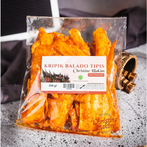 Keripik Balado Sanjay Christine Hakim / Sanjai Balado Tipis 250 G