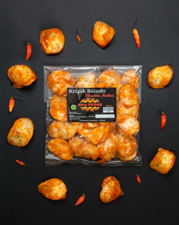 Keripik Balado Sanjay Christine Hakim / Sanjai Balado Extra Pedas 250 G