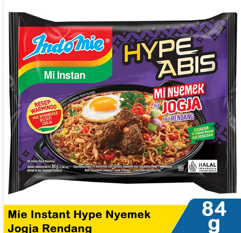 indomie mie instant hype nyemek jogja  84g