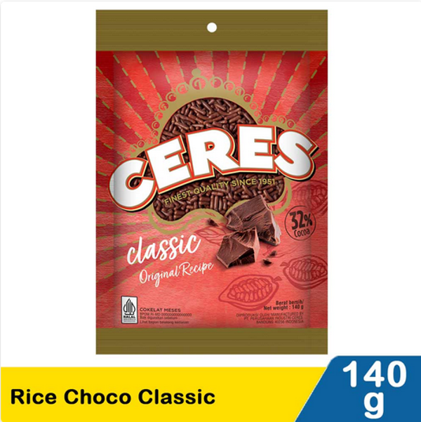 ceres hagelslag rice choco classic 140g