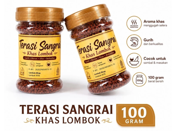 Terasi Sangrai Lombok Super Asli 100gr