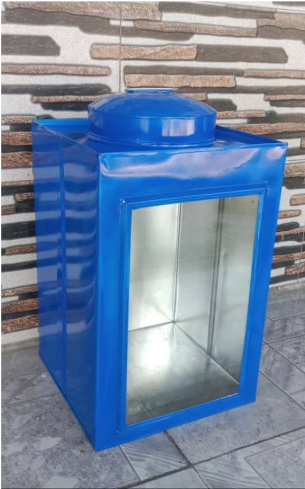 Kaleng kerupuk besar/kaleng kerupuk jadul 23x35cm - BLUE