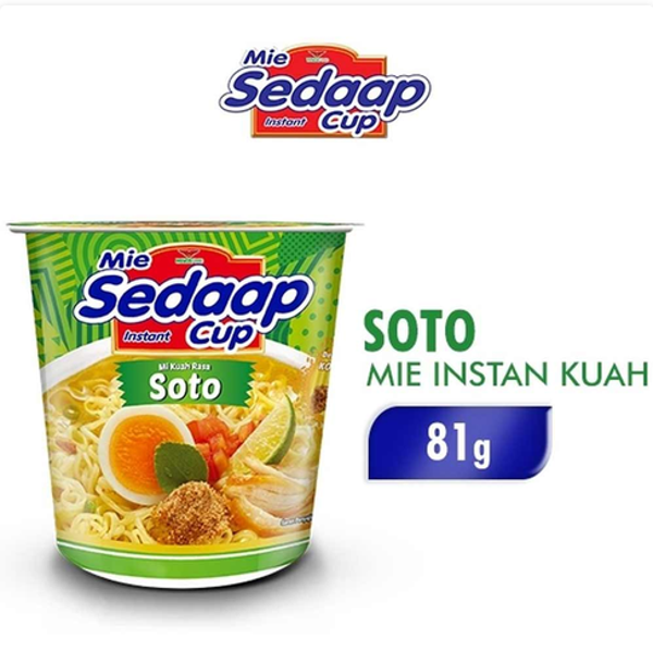 Sedaap mie instant soto 81g - CUP