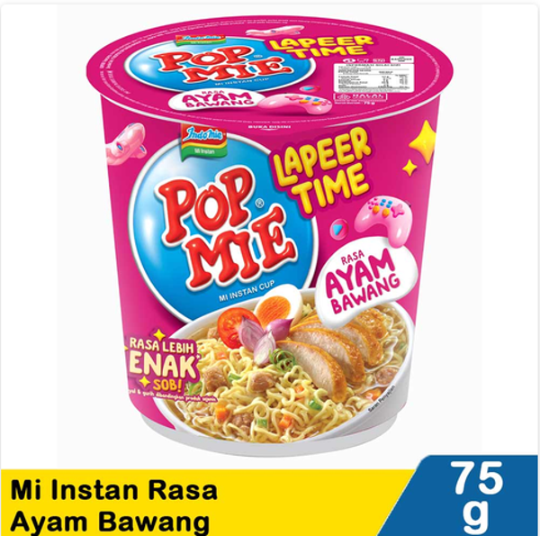 pop mie mi instan ayam bawang 75g