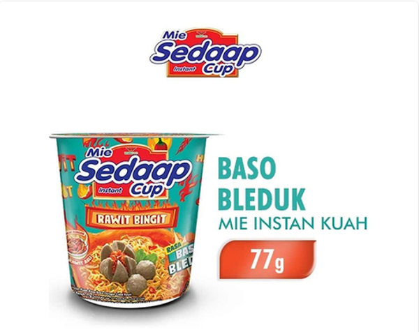 Sedaap mie instant Baso Bleduk 77 g - CUP