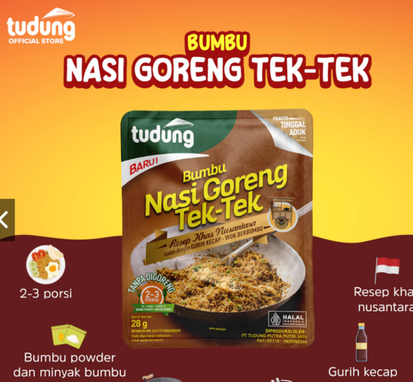 Tudung Bumbu Nasi Goreng Tek Tek 28gr