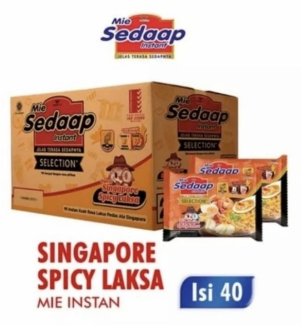 Sedaap Mie Instan Singapore Spicy Laksa 1 Doos