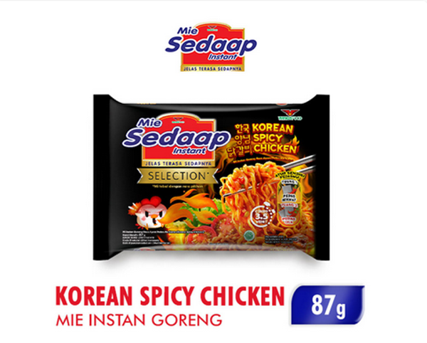 sedaap mie instant goreng korean spicy 87g