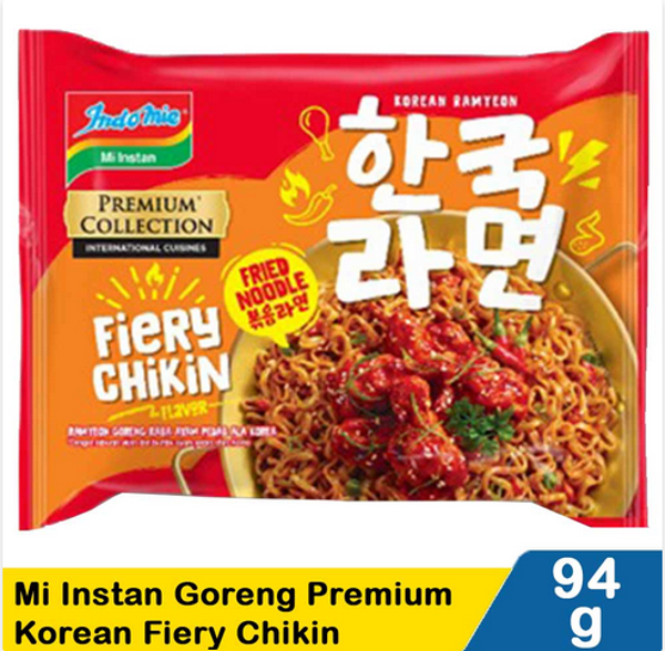 indomie mie goreng premium korean fiery chikin 94g
