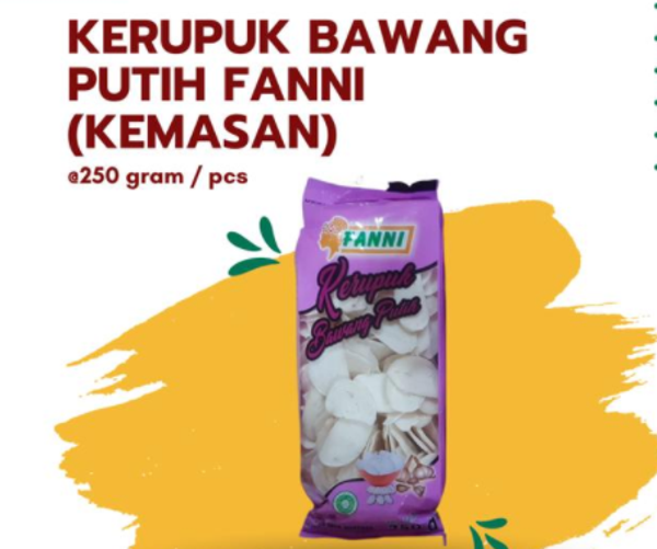 Kerupuk Kampoeng Fanni Bawang Putih (Mentah/ Ongebakken) 250 g
