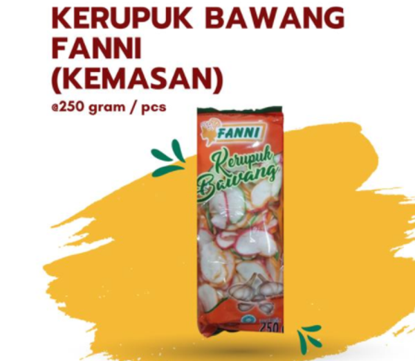 Kerupuk Kampoeng Fanni Bawang Warna (Mentah/ Ongebakken) 250 g