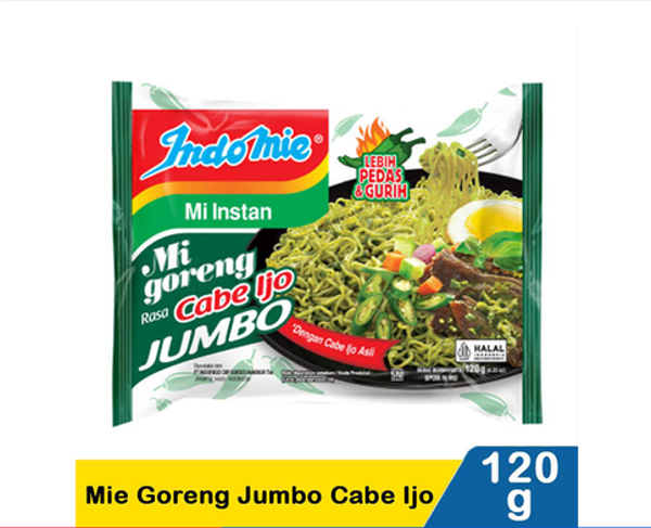Indomie mie goreng jumbo cabe ijo 120g