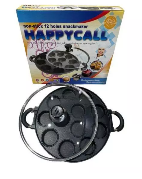 Cetakan Kue 12 Lubang Datar (pancake pan/ Mini Martabak)