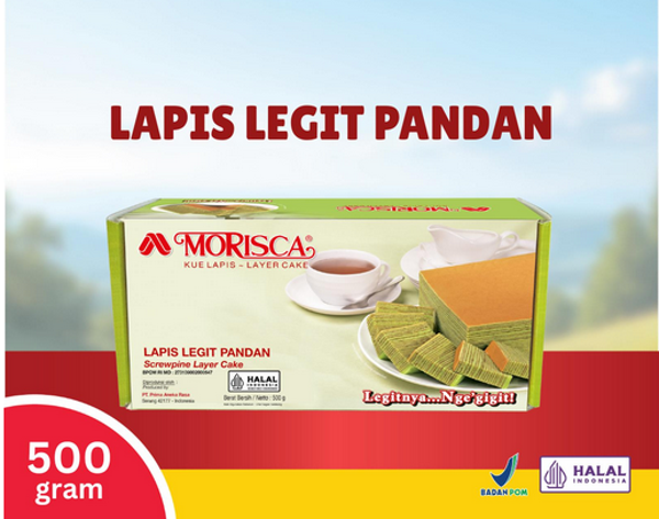 Morisca Kue Lapis Legit Pandan 500g