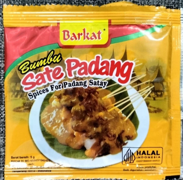 Barkat BUMBU SATE PADANG 5gr x12 pcs