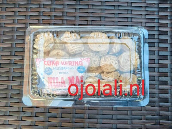 Pempek keriting kering Palembang ikan tenggiri khas Palembang