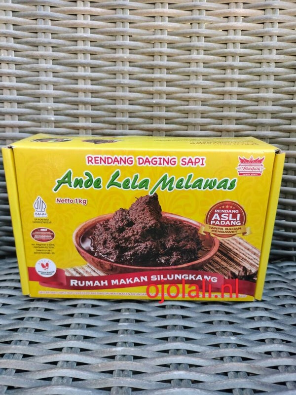 Rendang Daging Sapi Asli Padang "Ande Lela Melawas" Khas Silungkang Sumatera Barat | 1 KiloGram