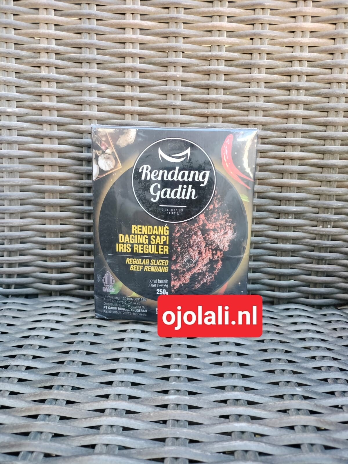 Rendang Gadih - Rendang Daging Sapi Iris Reguler 250 g