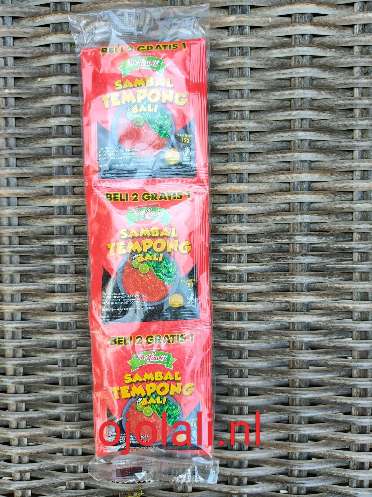 Sambal Tempong Bali 1 pack @10 pcs