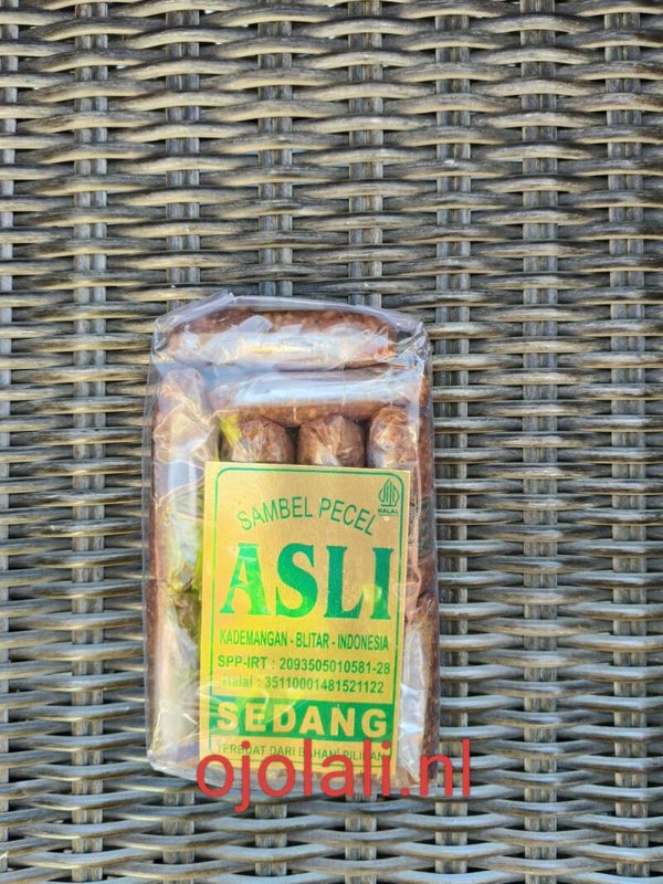 Sambel Pecel Blitar Asli – Isi 10 Sachet | Bumbu Pecel Blitar 425gr [Sedang )