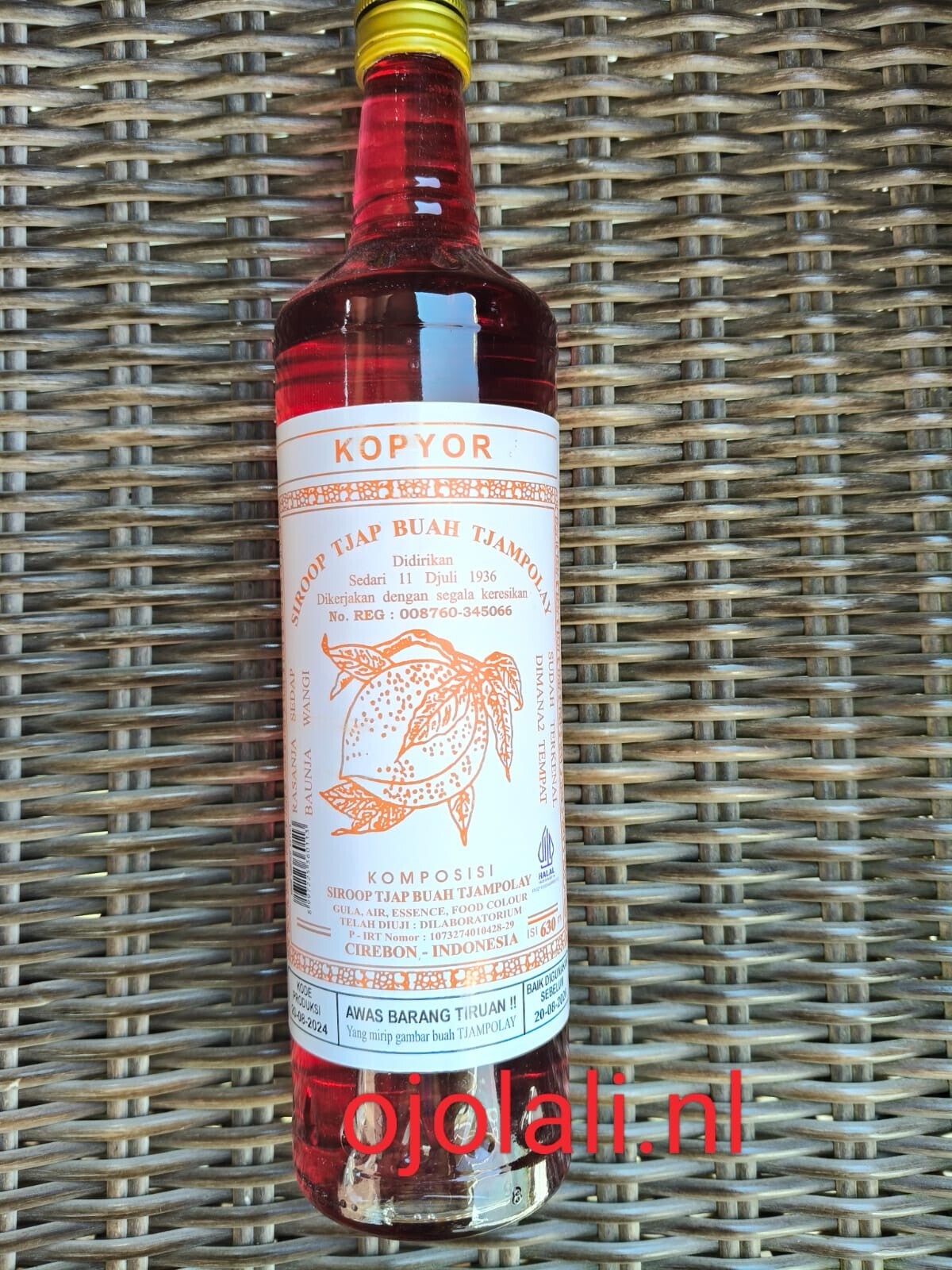 SIRUP TJAMPOLAY KOPYOR ASLI CIREBON 630ML