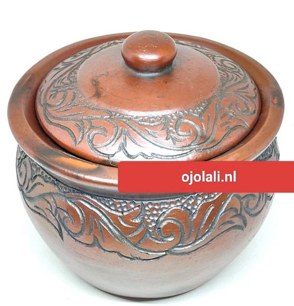 Panci Gerabah Masak Kendil Ukir Diameter 20 cm Volume 3 Liter