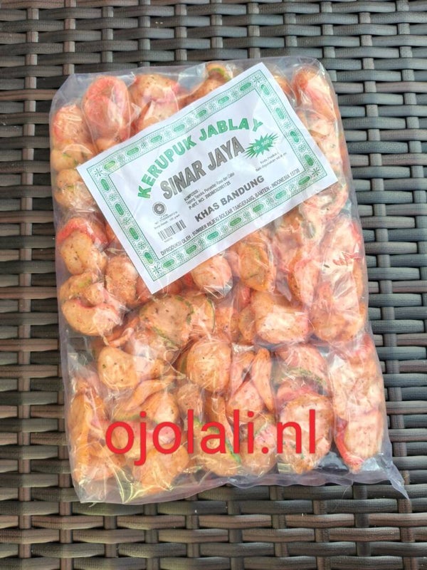KERUPUK SEBLAK JABLAY SINAR JAYA 1 pack @ 20 Pcs
