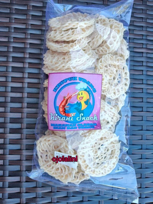 KERUPUK KERITING MENTAH BAWANG UDANG PUTIH BESAR 500GR