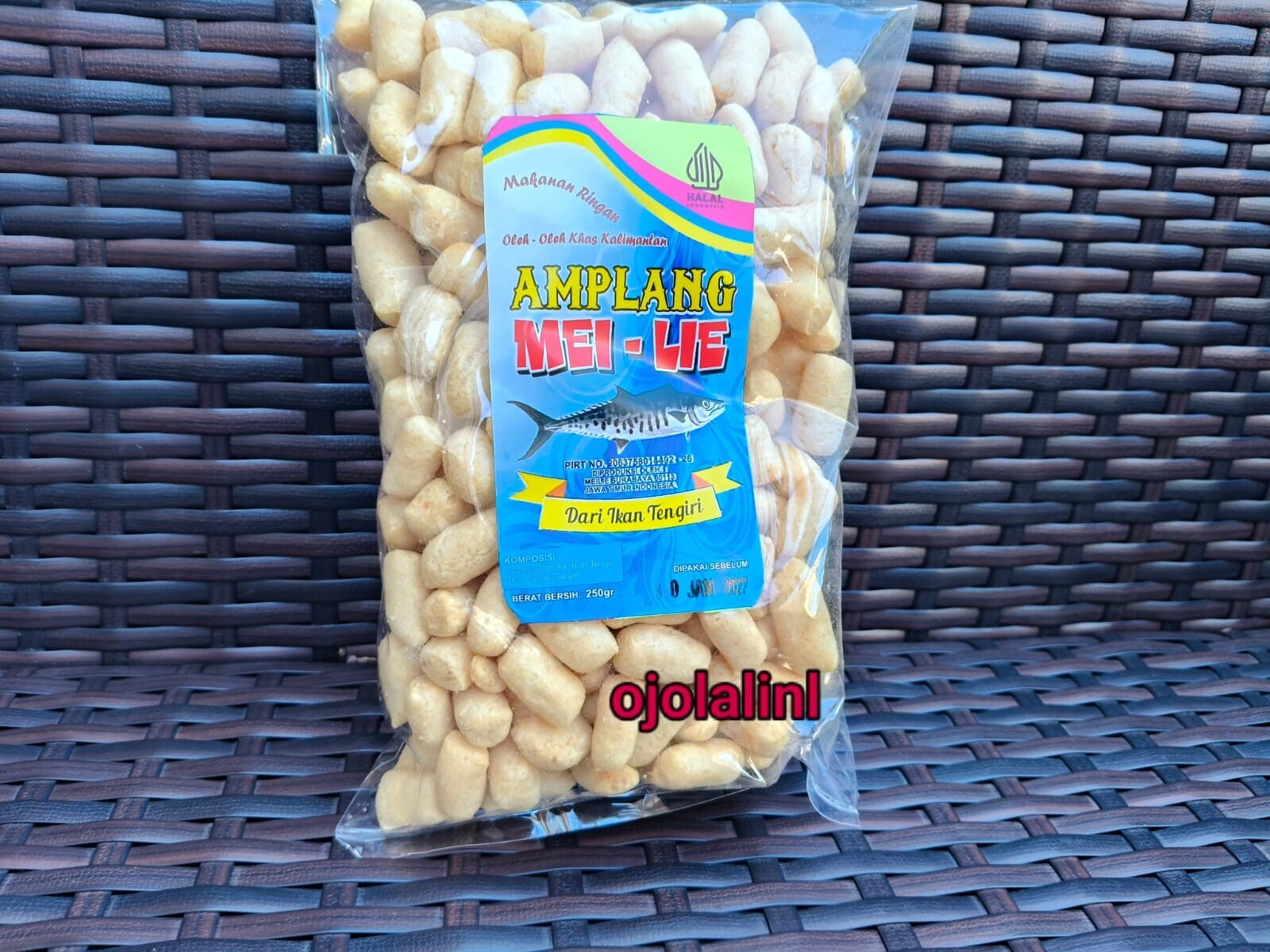 Kerupuk Kuku Macan / Amplang cap Mei Lie (Rasa Ikan Tenggiri) 250 G