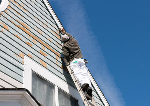 Repainting exterior home front by integrity painting