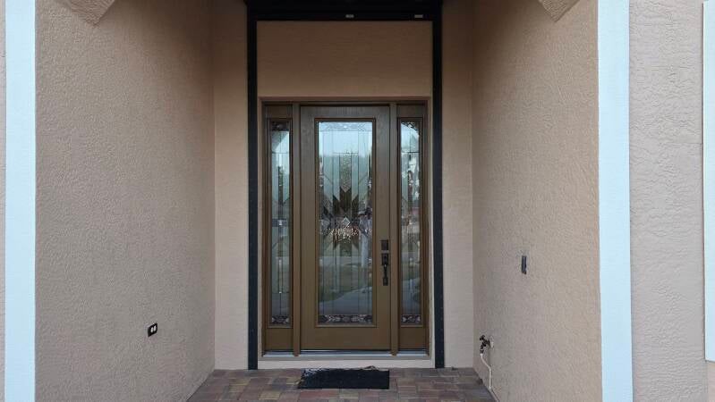 After Front door Exterior house painters near Punta Gorda Florida Integrity Painting