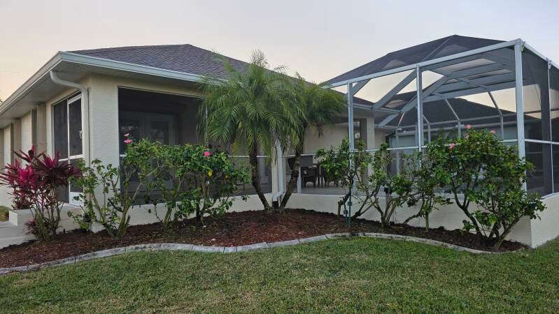 After -Exterior house painting Punta Gorda FL by Integrity Painting – rearelevation