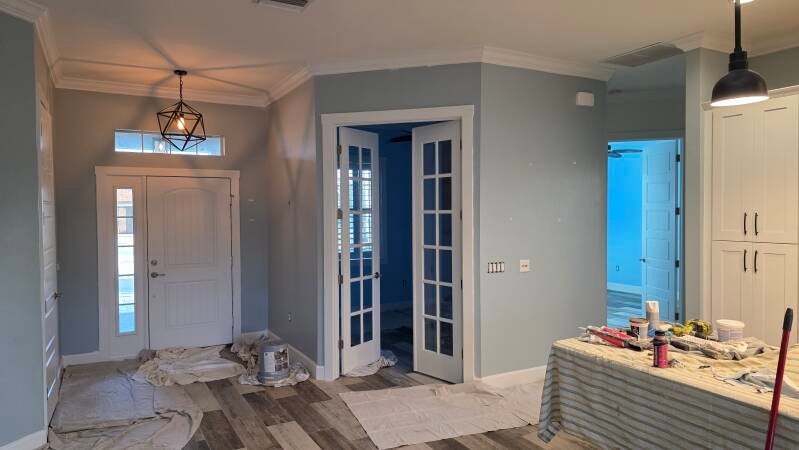 Before - Interior repaint project Punta Gorda Florida home