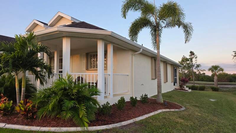 Finished exterior repaint Punta Gorda Florida home